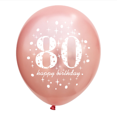 thumbnail image 3 of 5 piezas de decoración de feliz cumpleaños, oro, rosa, negro, 16, 18, 30, 50, 60, 70, 80 y 90 años, globos digitales de látex para fiestas de cumpleaños, 3 of 5