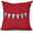 Red, variant on Score! Word Print Outdoor Pillow