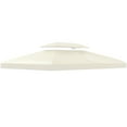 thumbnail image 2 of Outsunny 9.8' x 13.1' Gazebo Replacement Canopy, 2-Tier Top Cover for 84C-101 Outdoor Gazebo Model 84C-101, Cream (TOP ONLY), 2 of 9