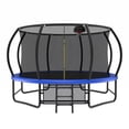 thumbnail image 3 of 14FT Trampoline for Kids for Gift, SHINPT Outdoor Trampoline with Shoes Storage, Kids Trampoline 14FT with Basketball Hoop, Large Trampoline Outdoor for Backyard, Big Trampoline for Kids, 3 of 4