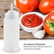 thumbnail image 2 of Dispensador de condimentos de plástico de 460 ml, 10 unidades/juego, para salsa, aceite, crema y vinagre (blanco), 2 of 13