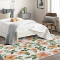 thumbnail image 4 of 5x8 Rug, Floral Rug & Home Decor - Living Room Rug, Botanical Rugs for Bedroom, Washable Non Slip Soft Low Pile Large Indoor Area Rug, Flower Spring Carpet & Room Decorations V-&29, 4 of 7