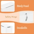 thumbnail image 3 of Kids Wooden Toy Box Storage with Safety Hinged Lid,31.5" x 13" x 16.7", 3 of 6