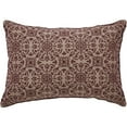 thumbnail image 2 of VHC Brands Custom House Burgundy Tan Jacquard Faith Pillow 9.5x14, 2 of 3