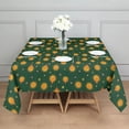 thumbnail image 3 of Dark Green Star Sun Pattern Square Tablecloth,Waterproof Square Table Cover,Wipeable Spillproof Washable Table Cover for Home Kitchen Party Decor 52"x52"(132x132cm), 3 of 6