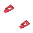 thumbnail image 3 of Placa trasera de metal Vogacara para WLtoys 124016 124018 1:12 RC coche Rojo 2piezas, 3 of 6