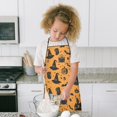 thumbnail image 4 of Witch Hat Halloween Pattern Kids Aprons for Girls and Boys,Adjustable Neck Strap Toddler Aprons for Kids Cooking Baking, 4 of 7