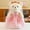 Pink, variant on Couple Wedding Bear Plush Toy, Engagement Gift, Wedding Decoration, 17.7 inches（Black, White）