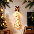 thumbnail image 4 of Yeuimy Christmas Magic Trail Wall Light Santa Claus Hanging Decoration With Warm White Led With 3D Star And Snowflake Accents Indoor Holiday Decor For Living Room Festive Xmas Gift Holiday Decoration, 4 of 4