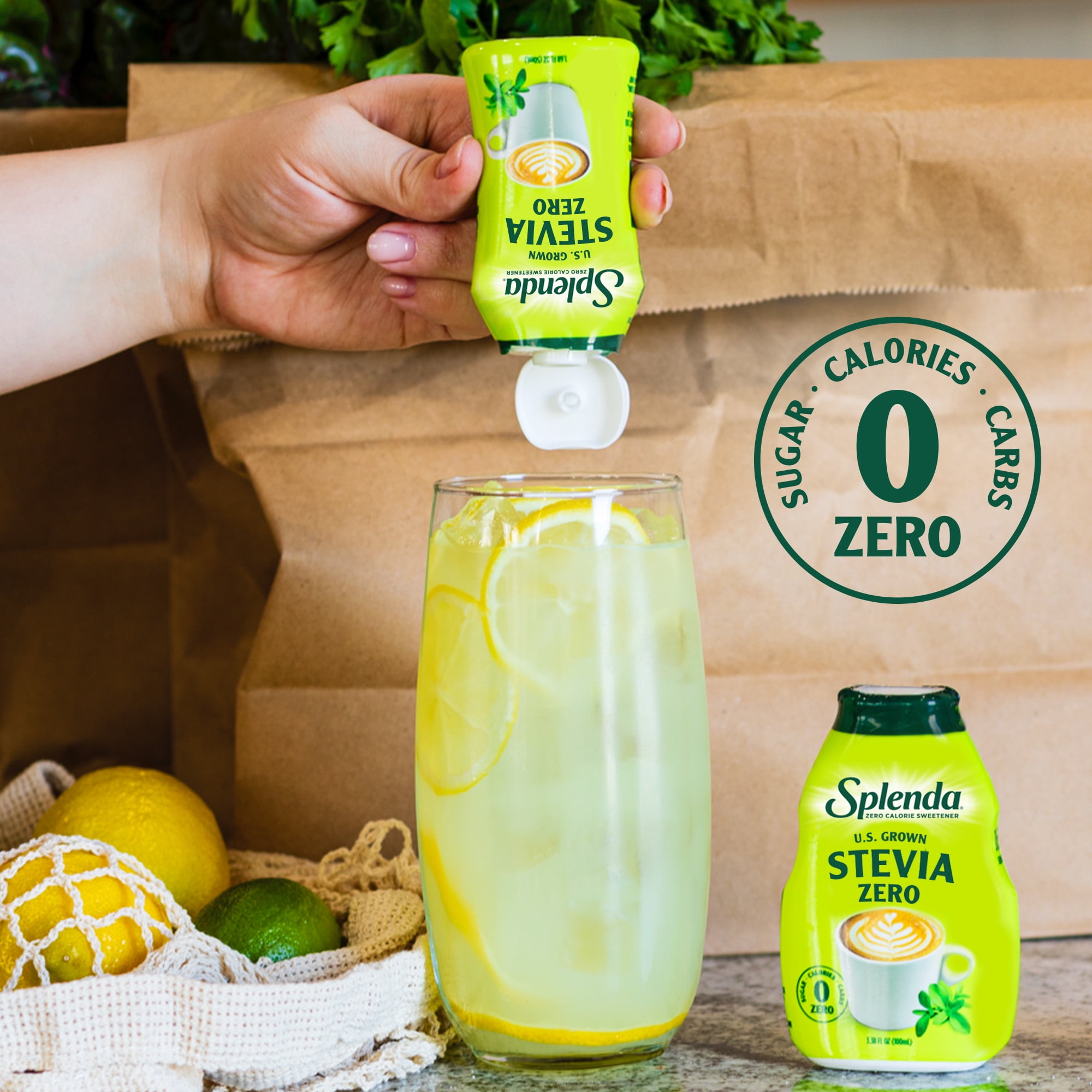 Splenda ZERO Stevia Liquid Zero Calorie Sweetener, 3.38 fl oz