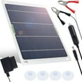 thumbnail image 3 of MesaSe Portable Solar Panel Kit 12V Waterproof Solar Trickle Heavy-Duty Car Maintainer with 4 Suction Cups for Car Boat Automotive RV, 3 of 11