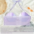 thumbnail image 2 of Bikini Tops for Women Strappy Seashell Gradient Mermaid Swim Push Up For With Underwire Bathing Suit Tops, 2 of 7
