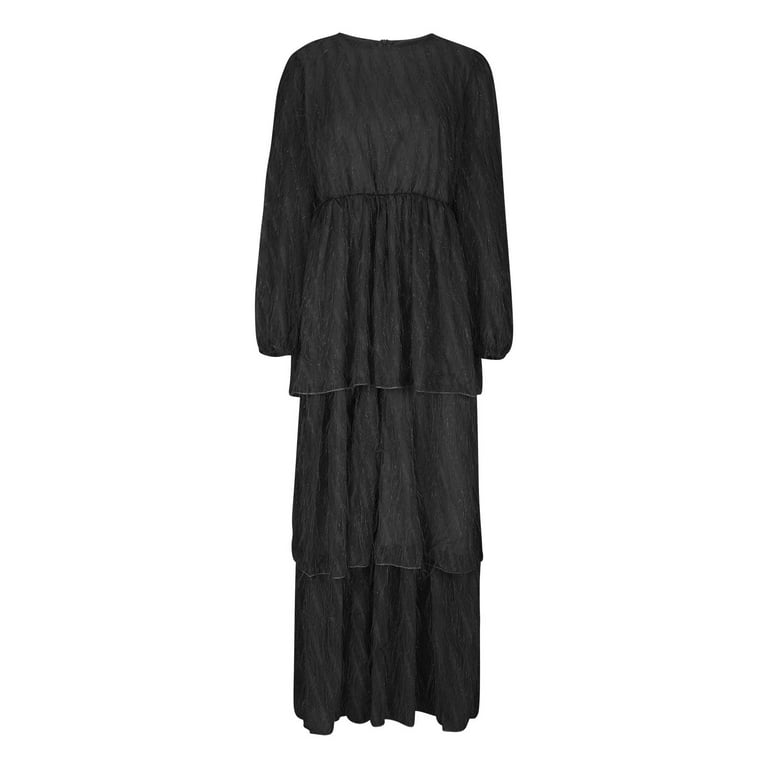 dolls kill black dress Ruffle High-Low Wrap Dress main image 0