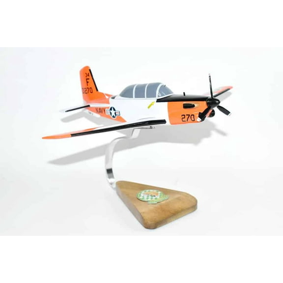 Beechcraft® T-34C TurboMentor, VT-10 Wildcats, 1/33 Mahogany Scale Model