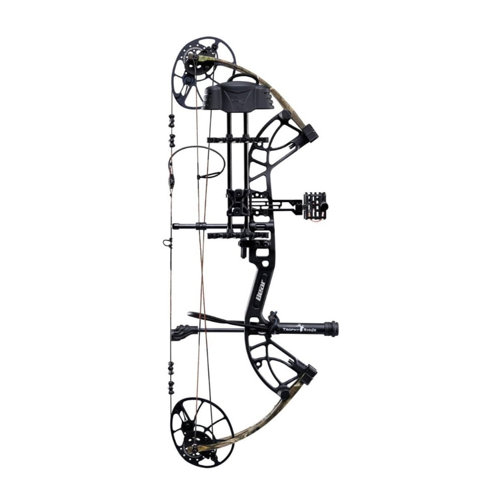 Bear Archery Cruzer G4 RTH Right-Handed Ready to Hunt 315 FPS Compound Bow with 10 to 70lb Draw Weight (Mossy Oak Roots)