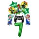 thumbnail image 2 of Decoraciones para fiestas de cumpleaños de juegos de Super Mario, globos de látex y aluminio para baby shower de niños, vajilla desechable, gorros de fondo, figuras de anime de juguete, 2 of 5