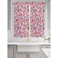 thumbnail image 2 of Spring Floral Living Room Curtains 2 Panel, Modern Watercolor Flowers Botanical Cafe Window Treatment, Extra Long Farmhouse Bedroom Bathroom Kitchen Curtains Drapes 104"x72", 2 of 6