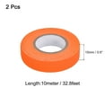 thumbnail image 2 of Uxcell 2Rolls 0.6inch x 32.8feet Neon Gaffers Cloth Tape Glow in the Dark Tape, Orange, 2 of 5