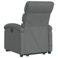 thumbnail image 2 of vidaXL Stand up Massage Recliner Chair Dark Grey Fabric, 2 of 5