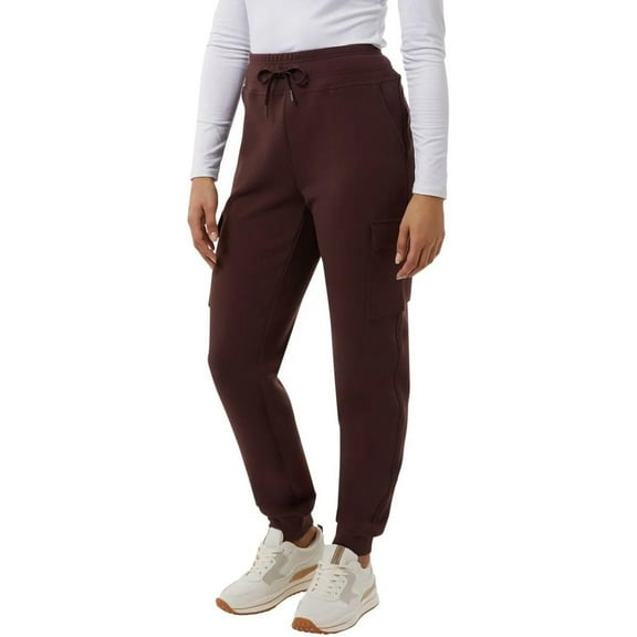 32 Degrees Ladies' Cargo Jogger Dark Red, Size L
