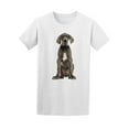 thumbnail image 2 of Smartprints Mens Graphic Tee - Great Dane Dog Sitting - Regular Fit 100% Cotton, 2 of 4