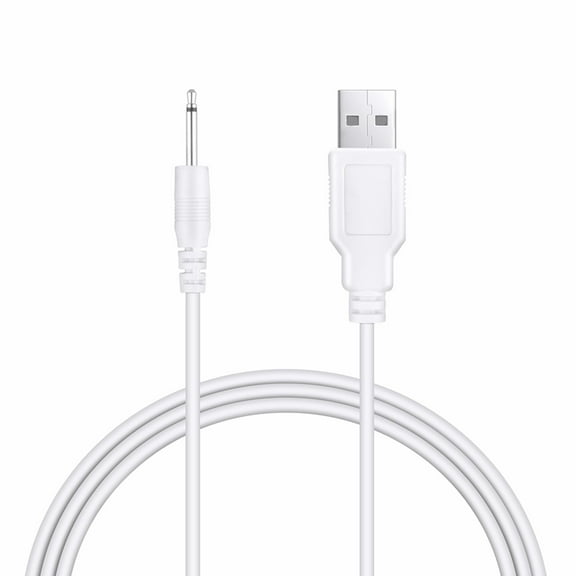 FITE ON 3ft White USB Power Charger Cable Cord Compatible for Blissful Secrets Wand vibrator