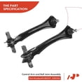 thumbnail image 4 of A-Premium 14Pcs Front Rear Suspension Kit Upper Control Arm and Ball Joint Assembly Sway Bar Link Tie Rod End Left Rack and Pinion Bellow Compatible with Honda Accord 1994-1997, 4 of 9