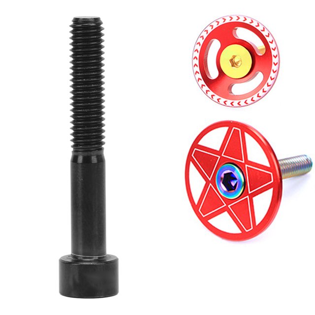 Vis, Casque Tige de Fixation Haut M6x40mm Colonne Tête Vélo Tige Vis Alliage pour Vélo Réparation