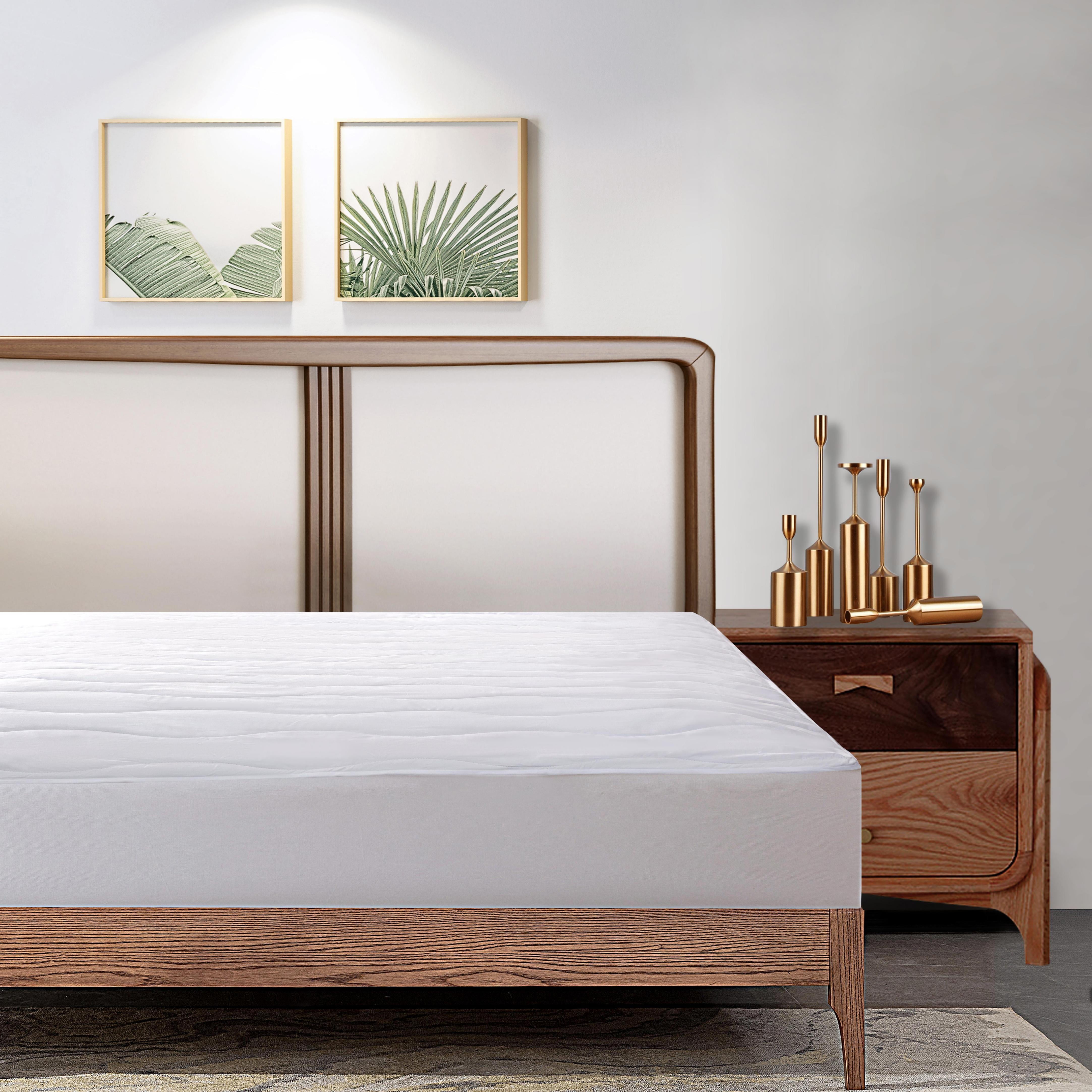 Better Homes & Gardens 200 Thread Count Waterproof Cotton Mattress Pad, Queen 60 in x 80 in  (图3)