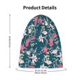 thumbnail image 4 of Honeii Lilies Flowers Print Kids Knit Beanie Watch Hat ,Knit Cap for Boys and Girls, 4 of 7