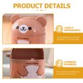thumbnail image 4 of Small Trash Can Desktop Trash Small Garbage Can Cartoon Shape Plastic Trash Can with Lid, 4 of 8
