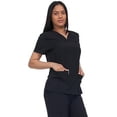 thumbnail image 3 of Scrub Top for Women Stretch Material Princess Seam Lightweight Medical Uniform Shirt, 3 of 6