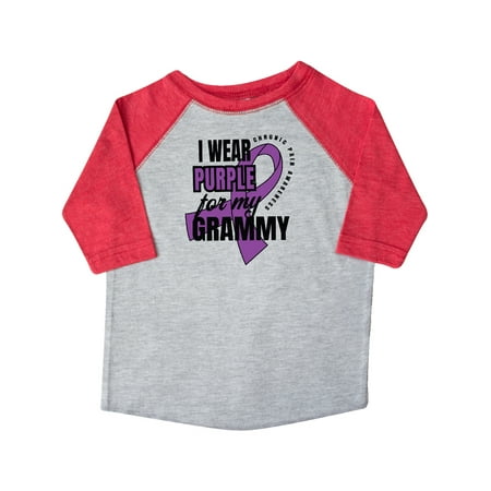 

Inktastic Chronic Pain I Wear Purple For My Grammy Gift Toddler Boy or Toddler Girl T-Shirt