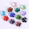 thumbnail image 4 of U8MO 10pcs 14mm Flower Czech Crystal Glass Faceted Crafts Loose Beads Pendants lot-8# Topaz-10pcs, 4 of 4