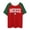 Red, variant on Women's Unisex Casual Short Sleeve Tee with Raglan Sleeves for Casual Breathable Fit Green L