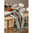 thumbnail image 6 of Boho Multi Aztec Table Runner-Cotton Linen- 90 Inch Holiday Dresser Scarves, Western Geometric Farmhouse Boho Ethnic Tablerunner for Kitchen Coffee/Dining Bedroom Living Room Dinner Scarf Décor 13x90, 6 of 9