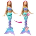 thumbnail image 2 of Barbie Flower Magic Mermaid Toy Doll with Surprise Blooming Flowers Feature & Pearl Headband, 2 of 5