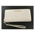 thumbnail image 4 of Michael Kors Jet Set Travel Large Travel Leather Continental Wallet (Light Cream, 4 of 8