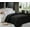 Black, variant on 3 Pcs Comforter Set 2 Shams Comforter Double-Filled Comforter King/Cal King , Brown/Cream