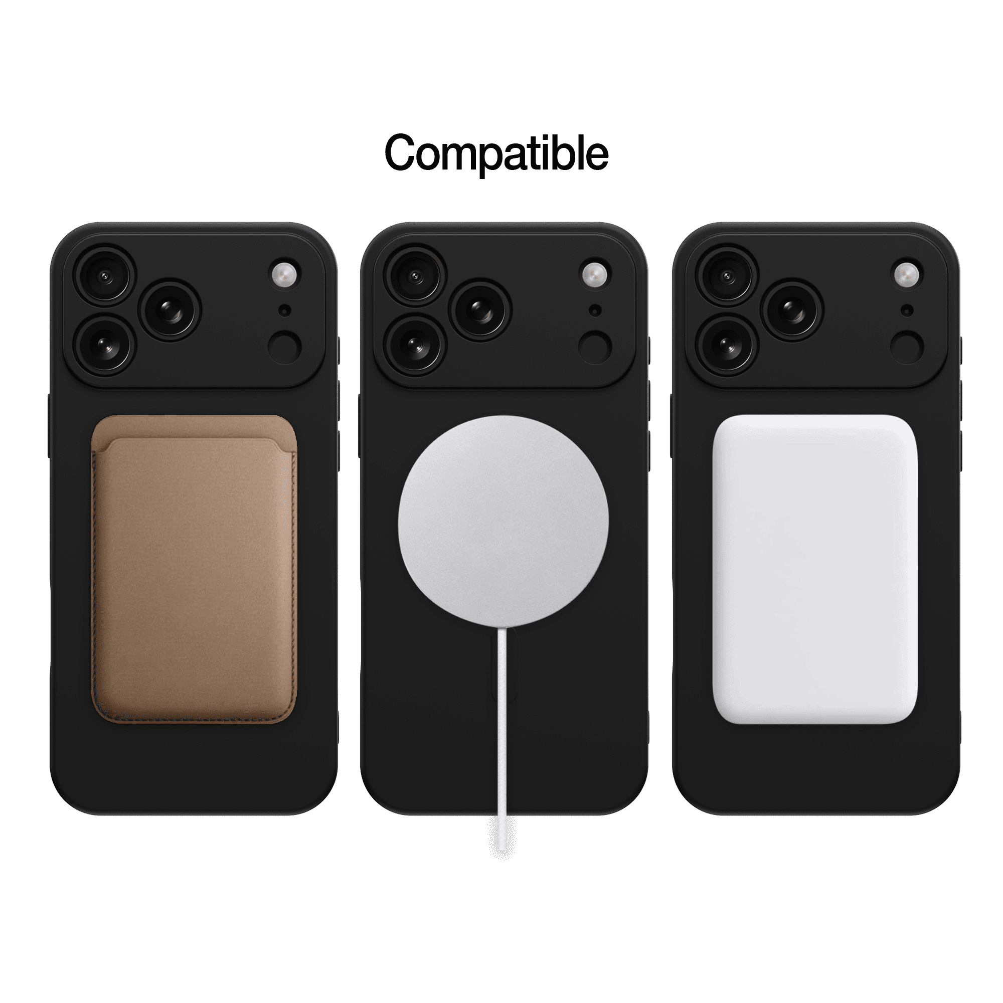 Onn iPhone 17PM étui en silicone compatible avec Magsafe, protection sur 4 côtés, protection contre les chutes de 1,5 m