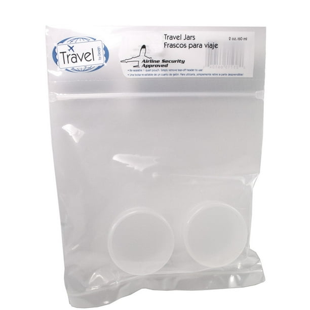 Clear Plastic Travel Containers (2 Per Pack)