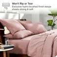 thumbnail image 5 of Bare Home 7-Piece Heathered Bed in a Bag, King, Heathered Pink, 5 of 5
