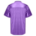 thumbnail image 4 of T Shirts for Man Men Football Mesh Practice Athletic T Shirt Solid Color V Neck Short Sleeve Hop Sports Tee Purple S, 4 of 4