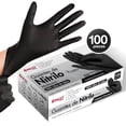 thumbnail image 1 of Guantes de Nitrilo Negro 100 Piezas - Libres de Látex y Vinil - Sin Polvo - Multiusos Talla Grande, 1 of 5