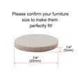 thumbnail image 2 of 20pcs Felt Furniture Pads Round 7/8" Floor Protector for Cabinet Legs Feet, 2 of 7