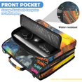 thumbnail image 6 of Neon Cats Printed Zipper Binder with Handle&Shoulder Strap 2 inch 3 Ring 500+300 Sheet Capacity File Folder Organizer, 6 of 8