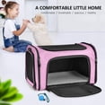 thumbnail image 5 of Cat Carriers Dog Carrier Pet Carrier for Small Medium Cats Dogs Puppies up to 15 Lbs, TSA Airline Approved Small Dog Carrier Soft Sided, Collapsible Travel Puppy Carrier - Pink, 5 of 8