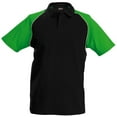 thumbnail image 1 of Kariban Mens Contrast Baseball Polo Shirt, 1 of 1