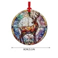 thumbnail image 3 of Rbaofujie Décorations de Noël Intérieures Pendentif Acrylique Concave Texturé Rond Décoration de Noël, 3 of 7