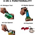 thumbnail image 3 of Snmubt Bottle Opener Key Ring Chain Keyring Keychain Metal Beer Bar Tool Claw New 2Pcs Can Opener, Kitchen Gadgets (Red, Plastic), 3 of 6